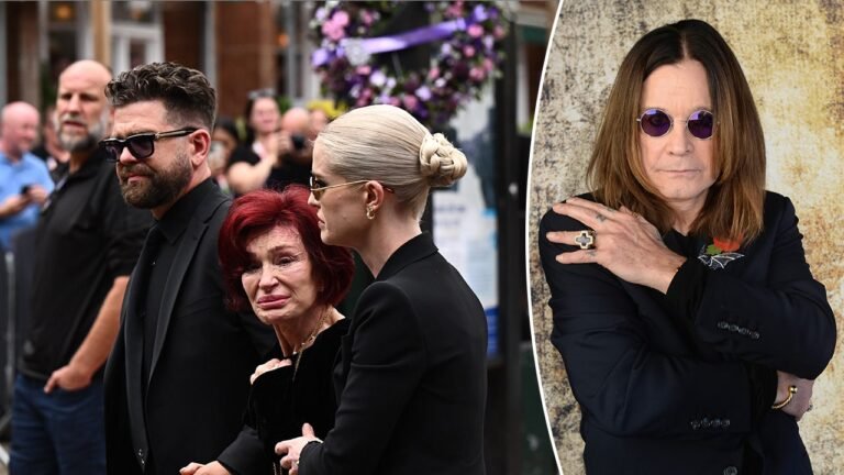 Ozzy Osbourne funeral: Sharon Osbourne breaks down during emotional procession