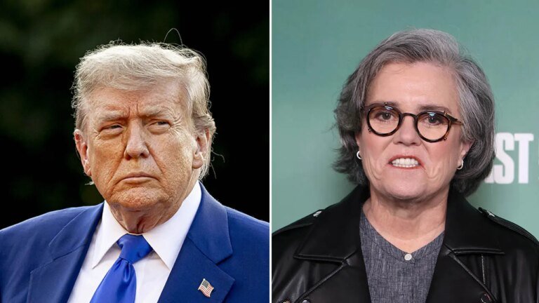 Trump threatens to strip Rosie O'Donnell's U.S. citizenship as he says she's a 'threat to humanity'