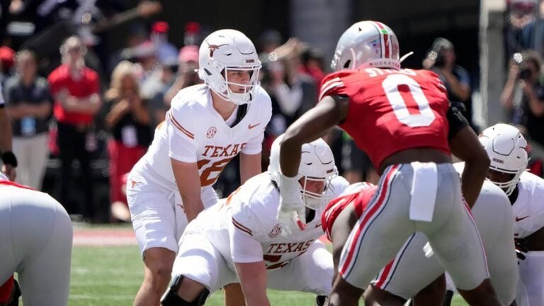 Arch Manning struggles as top-ranked Texas falls to reigning champion No. 3 Ohio State