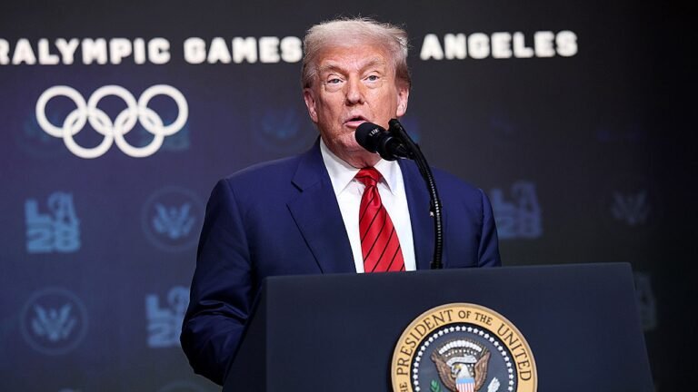 Trump signs executive order establishing task force for 2028 Olympic Games in Los Angeles