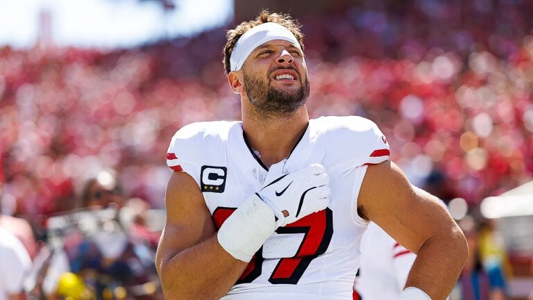 49ers lose star Nick Bosa for remainder of 2025 season with torn ACL: reports