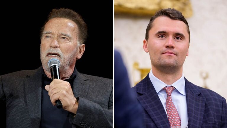 Arnold Schwarzenegger warns America is approaching democracy 'cliff' after Charlie Kirk assassination