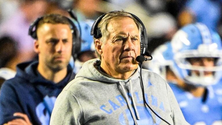 Bill Belichick's UNC coaching debut ends in blowout home loss to TCU