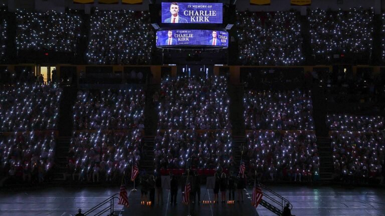 Charlie Kirk vigils held at universities across America following assassination of conservative activist