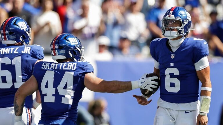 Giants' Jaxson Dart makes immediate impact in first NFL start