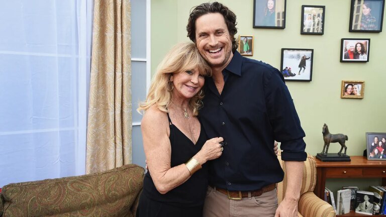 Goldie Hawn posts swimsuit photo with son Oliver Hudson for his birthday celebration