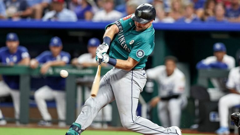 Mariners' Cal Raleigh breaks Yankees legend Mickey Mantle's switch-hitter home run record with historic blast