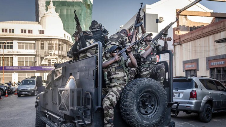 African island nation plunged into political chaos as president flees country, military seizes control: report