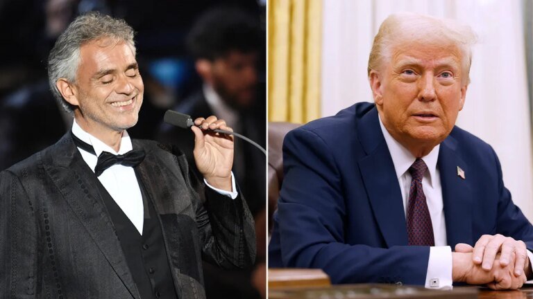 Andrea Bocelli gives Trump impromptu Oval Office performance during White House visit"
