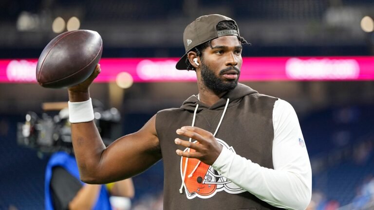 Browns name Shedeur Sanders as backup quarterback following Joe Flacco trade to Bengals