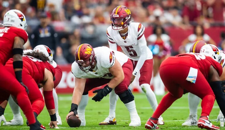 Commanders' Tyler Biadasz discusses building chemistry with Jayden Daniels