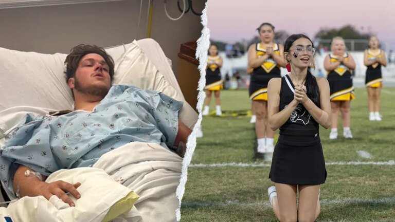 Man shot 10 times protecting high school cheerleader who died after shooting at bonfire: report