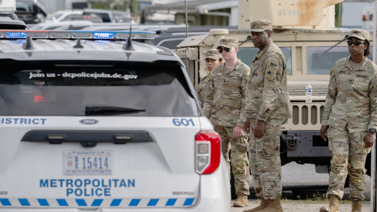 National Guard intervenes as suspect swings foot-long kitchen knife in violent DC street brawl