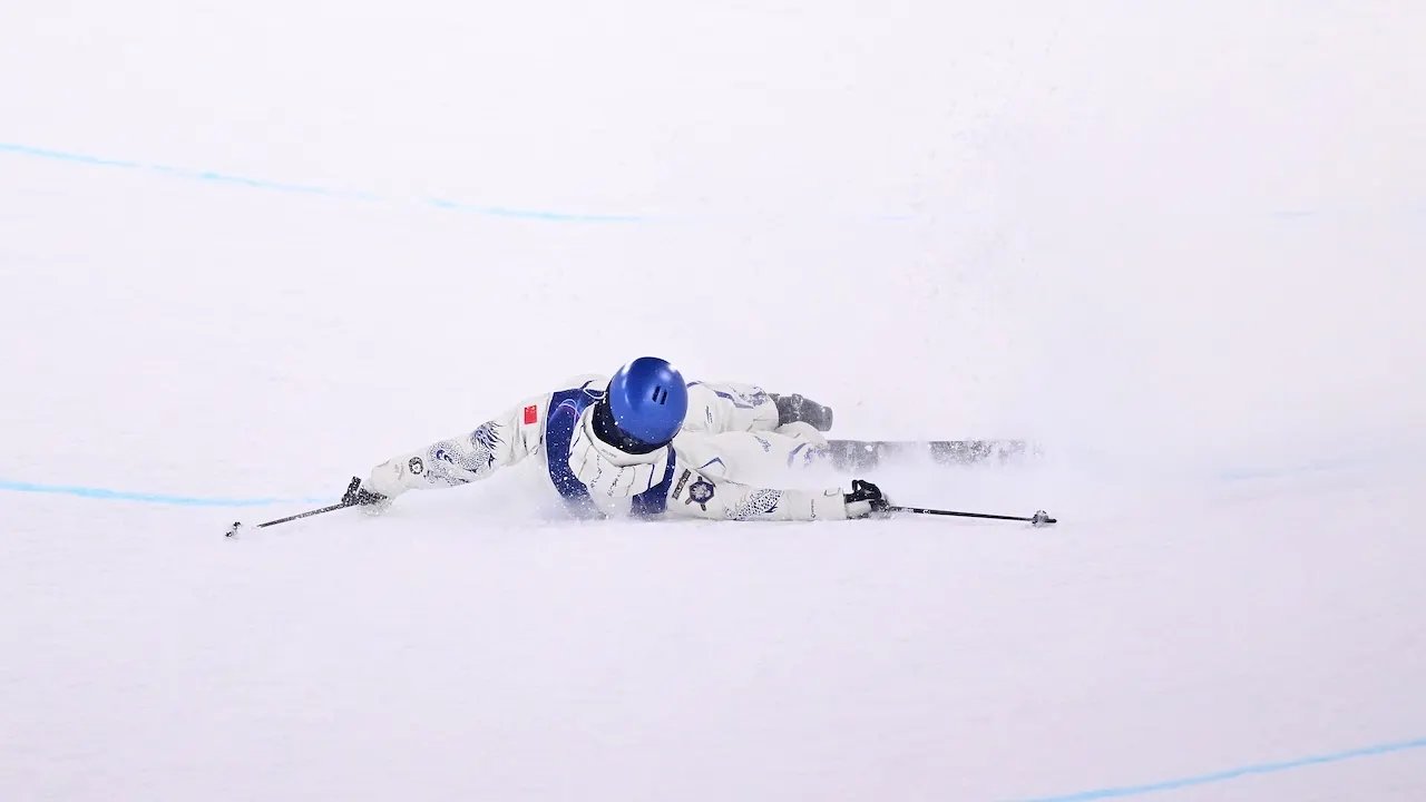 American-born Team China skier Eileen Gu suffers brutal fall during Olympics