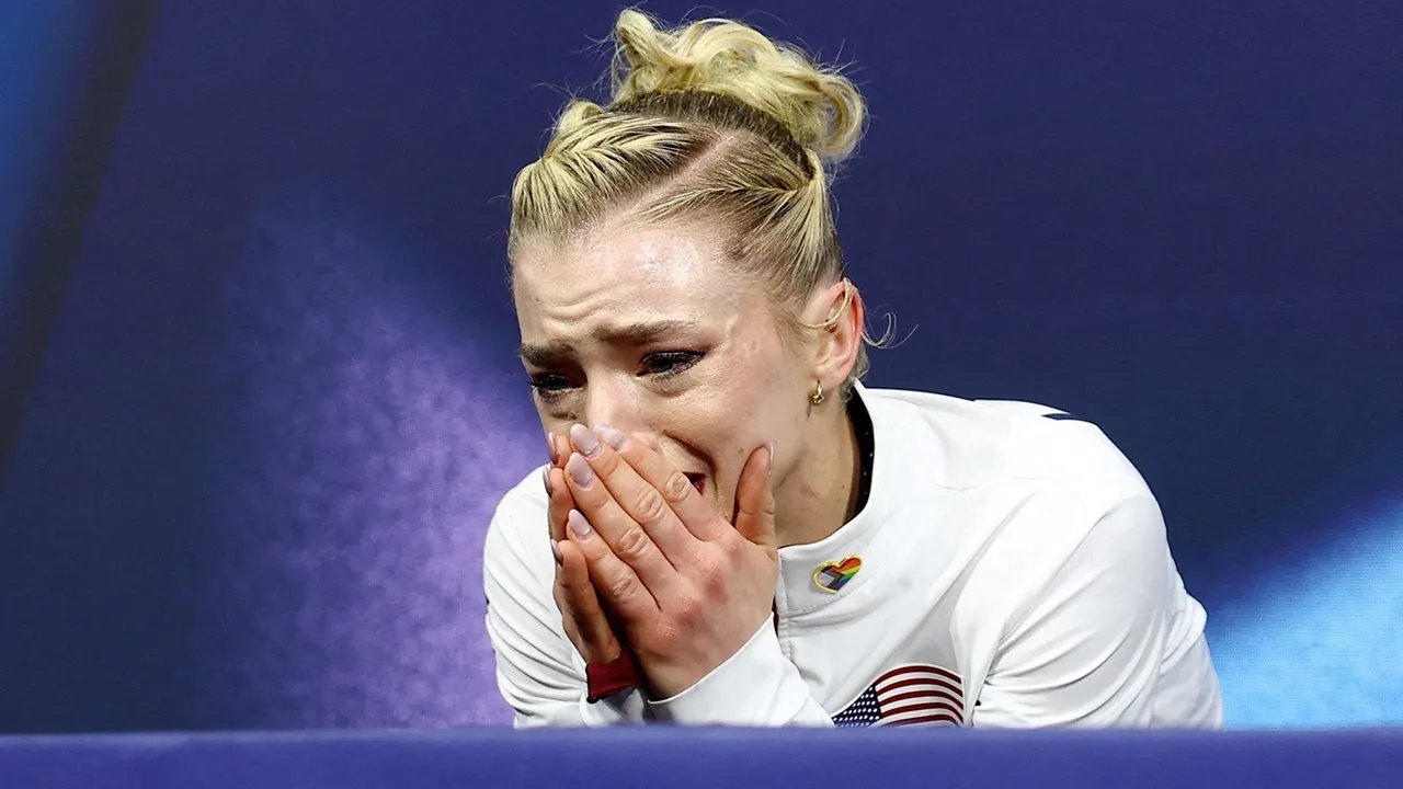 American figure skater Amber Glenn emotional after costly mistake during Olympic outing