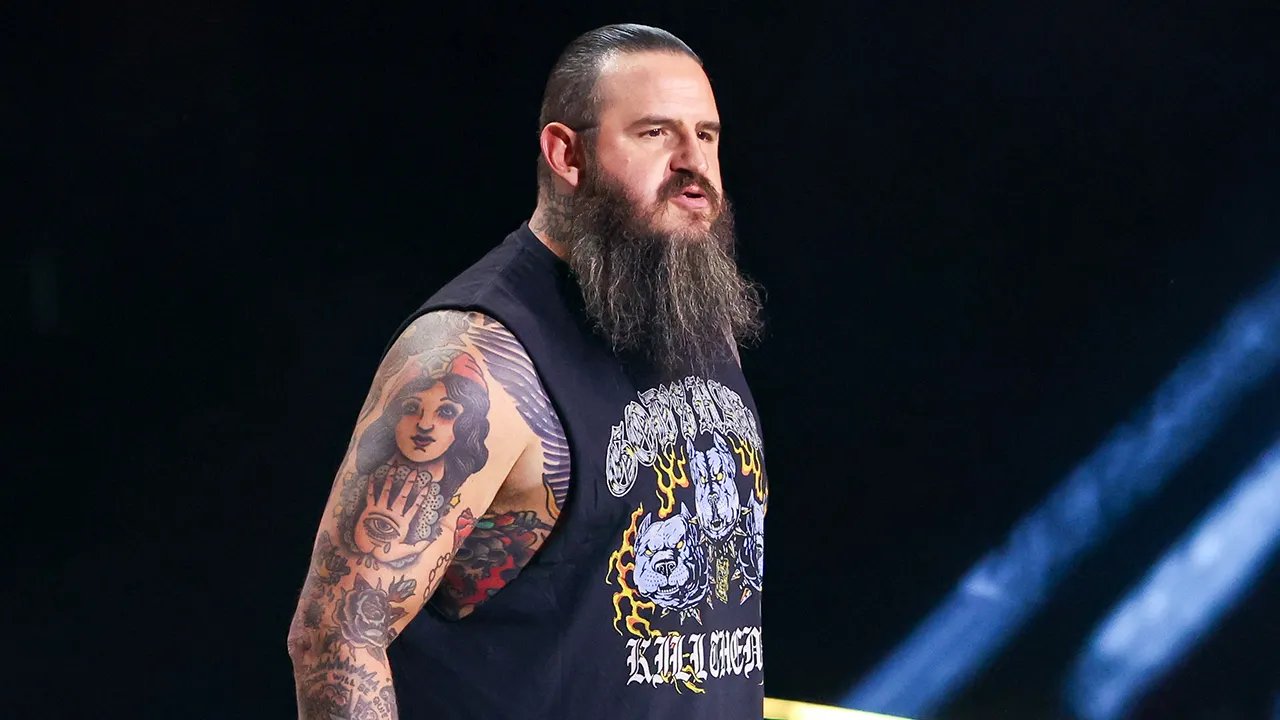 Pro wrestling fans loudly chant 'f— ICE' during an All Elite Wrestling match