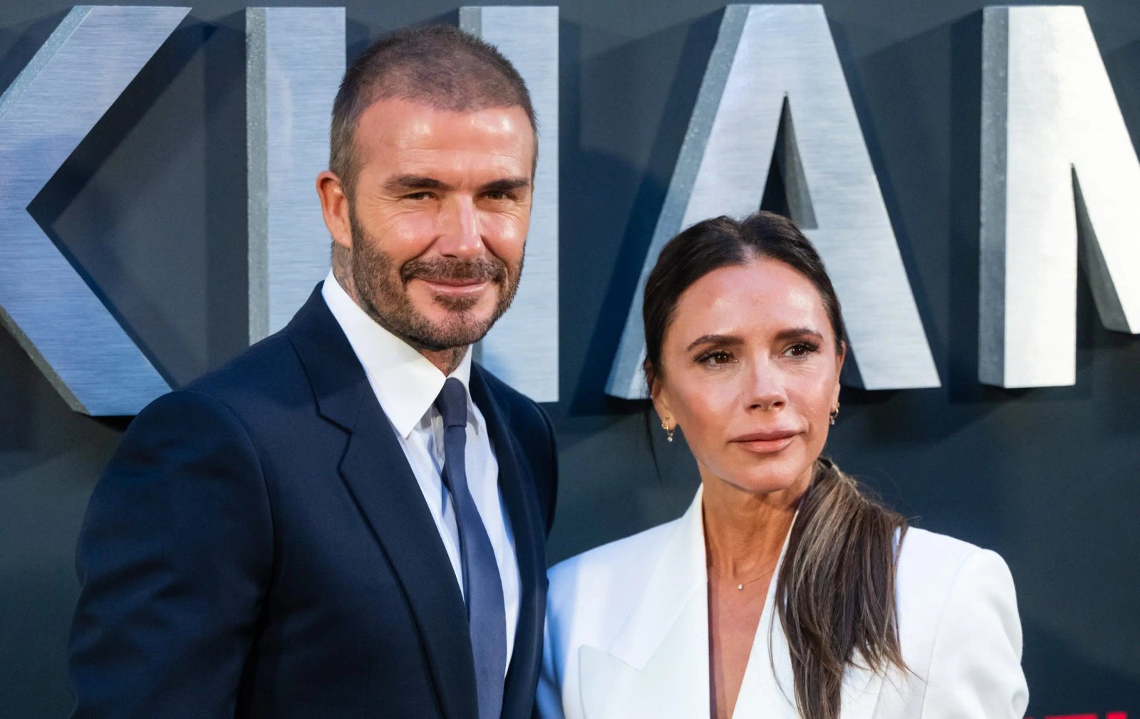 David Beckham shows off his abs in shirtless workout session with wife Victoria