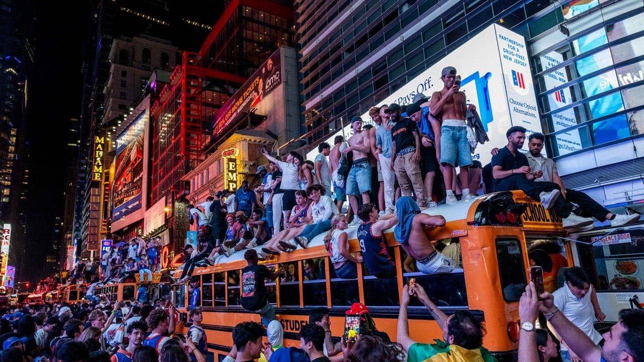 Chaos unfolds in New York City after Knicks win first NBA championship in decades