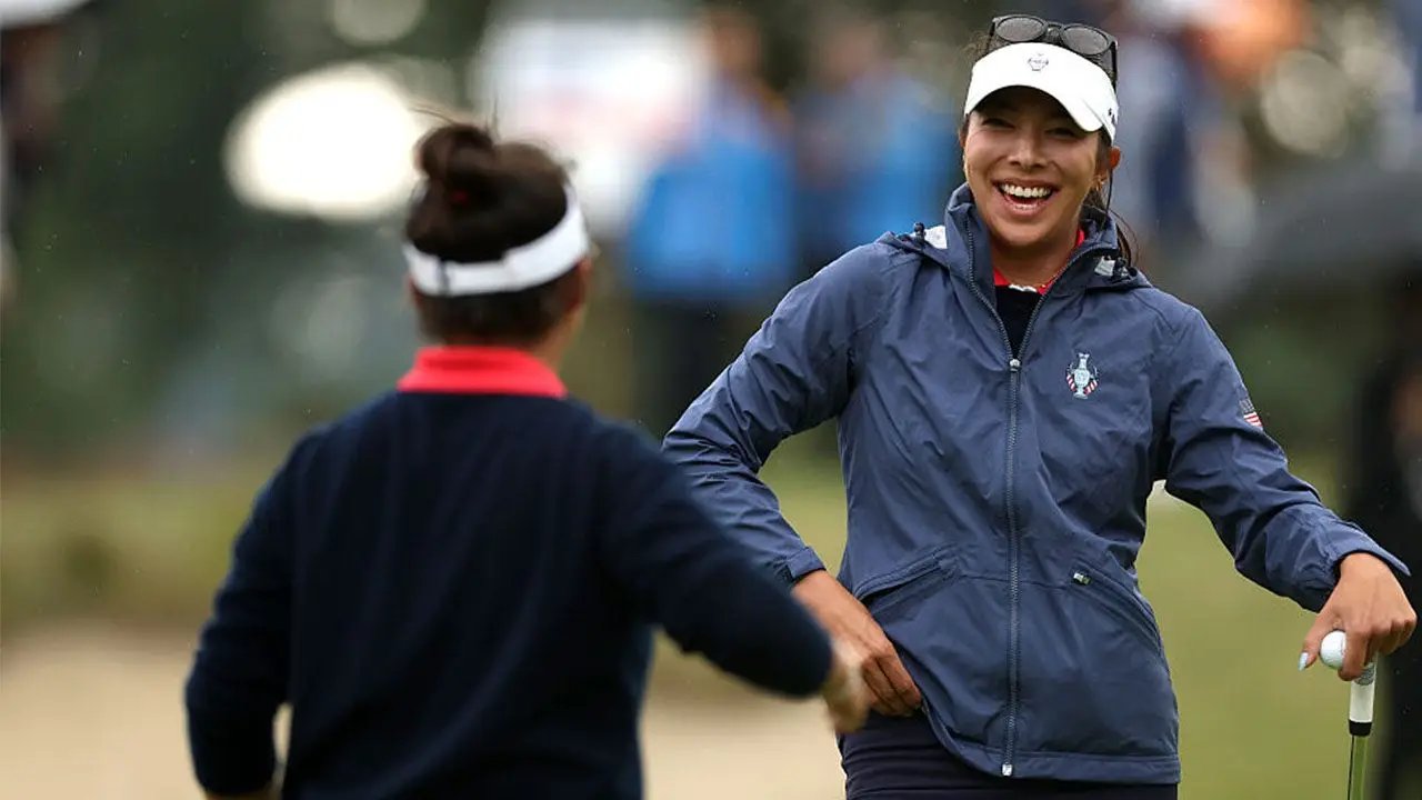 'Team Mom' Alison Lee completes largest comeback in Solheim Cup history for Team USA to cap off unbeaten week