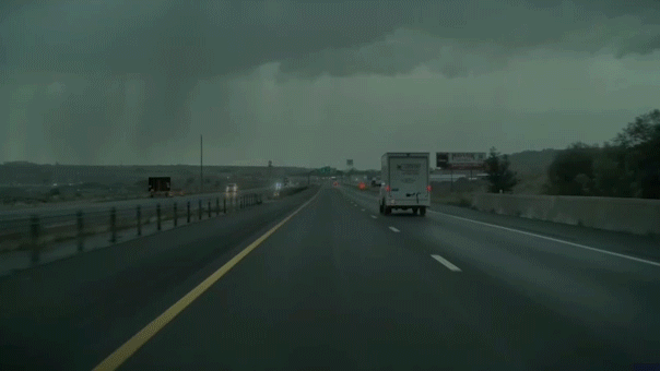 Dashcam captures terrifying moment lightning nearly strikes Utah truck driver