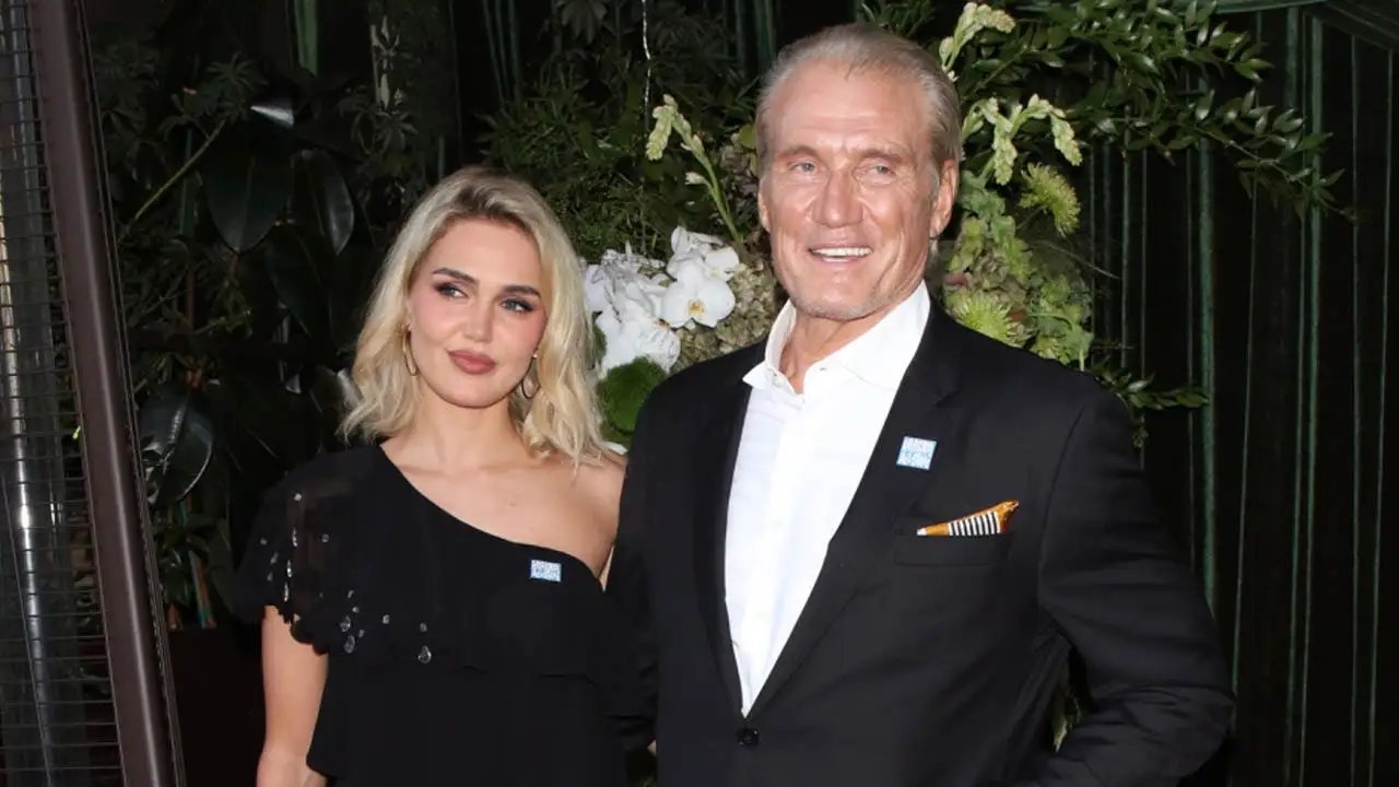 Dolph Lundgren and wife Emma Krokdal enjoy date night at Arnold Schwarzenegger’s charity event
