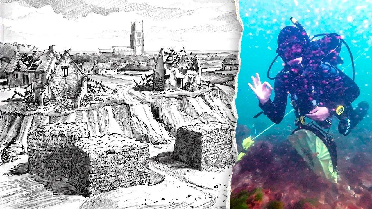 First-ever images reveal mysterious remains of town swallowed by sea 700 years ago