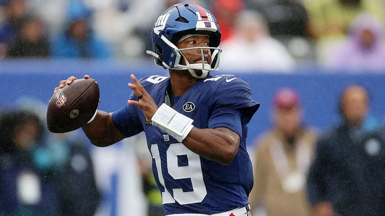 Giants QB Jameis Winston shares hilarious quote in incredibly dramatic pregame interview ahead of Titans game