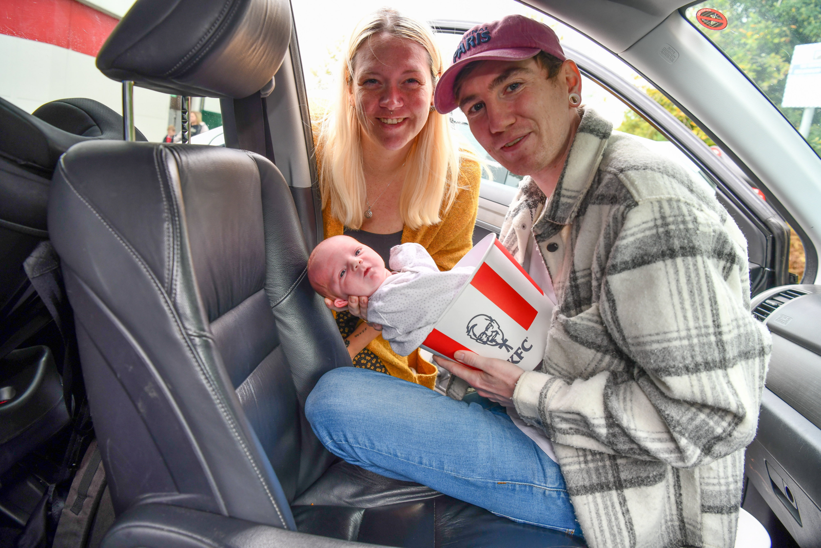 Mom gives birth in KFC parking lot and gives newborn fitting fast-food nickname