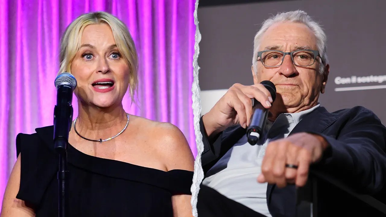 Robert De Niro gets emotional as Amy Poehler praises him for speaking 'truth to power' as regular Trump critic