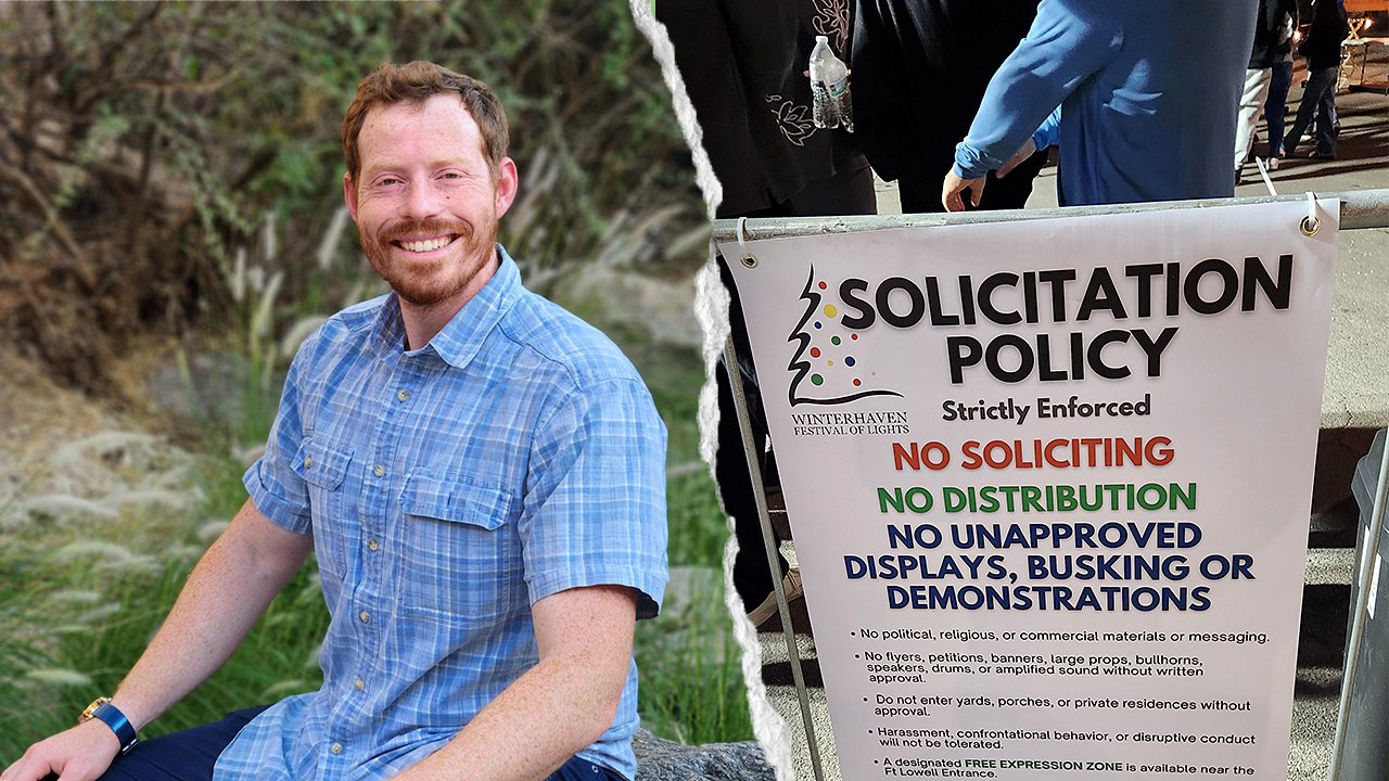 Arizona man threatened with arrest for preaching at holiday festival files lawsuit