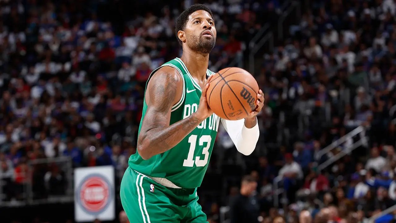 Boston Celtics' Paul George hit with flopping fine after 38-point debut ends in collapse