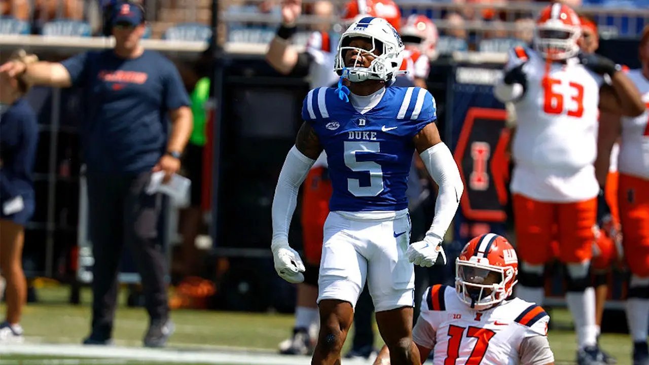 Duke football player apologizes to trainer after swatting her arm away during injury timeout