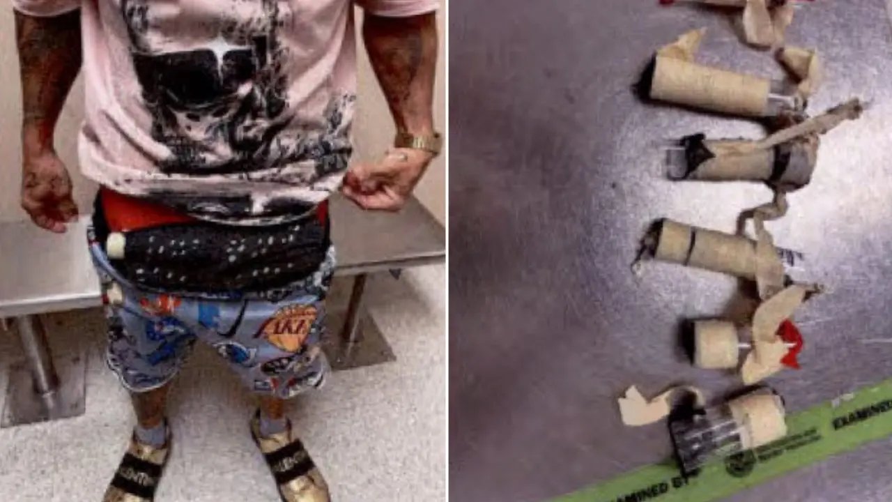 Flight passenger's odd appearance at major US airport leads officers to wild discovery