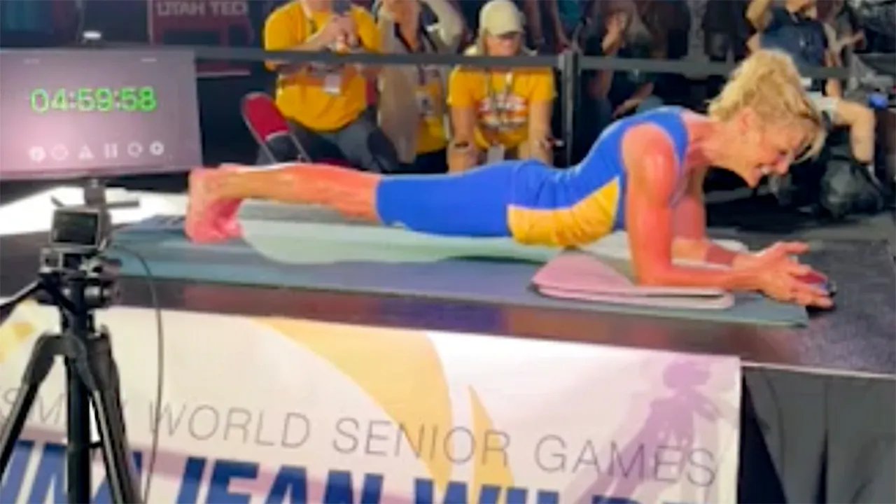 Grandmother of 12 holds plank for 5 hours in record-breaking feat