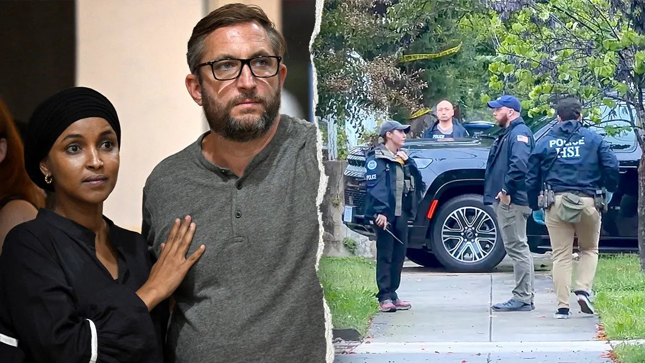 Ilhan Omar’s embattled husband appears at scene of the HSI raid in midst of criminal fraud investigation