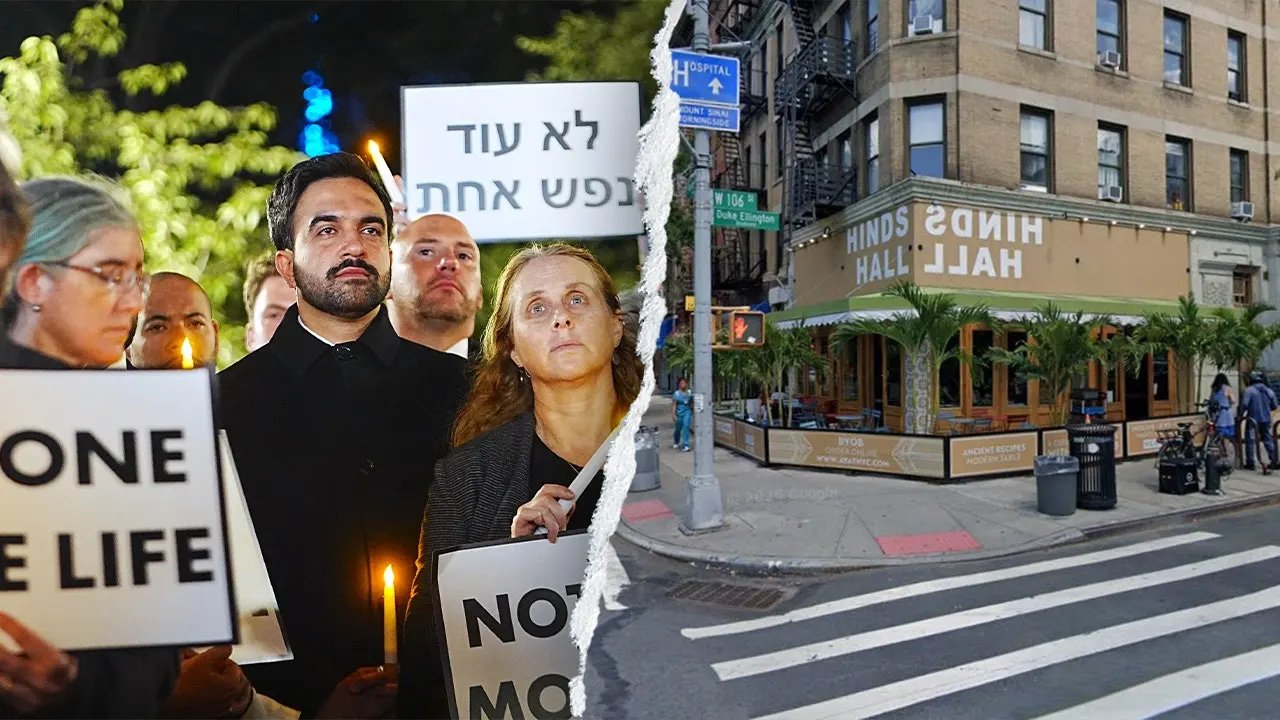 Mamdani dined at NYC restaurant linked to anti-Israel menu after being booed at Oct. 7 vigil: report