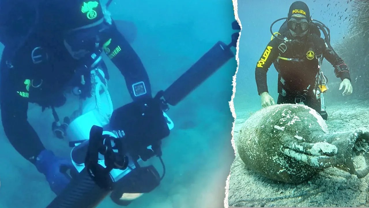 Police officers spot strange objects underwater, then make remarkable ancient discovery