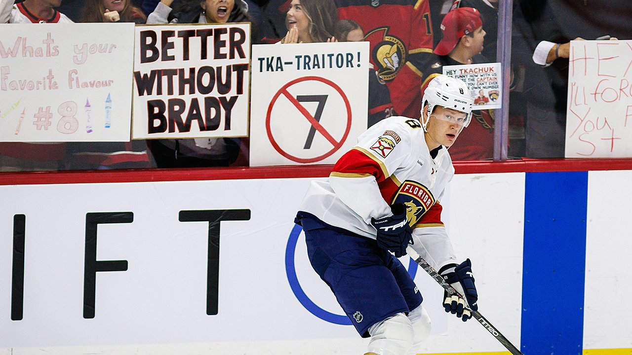 Team USA star Brady Tkachuk endures 'you eat crayons' taunt in wild return to Canada